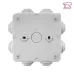 Коробка распаячная с крышкой КМР-030-031 наружная, 85х85х40, АБС, серая, 7 входов, IP54 EKF PROxima