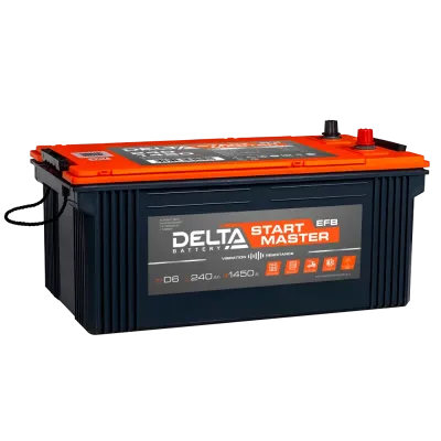 Аккумулятор автомобильный Delta START MASTER EFB TRUCK 240 L3 12В 240 Ач
