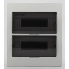 Корпус пластиковый встраиваемый ЭРА SIMPLE ЩРВ-П-24 IP41 прозрачная крышка белый