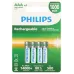 Аккумулятор NiMH никель-металлгидридный HR03-4BL 1000mAh Philips R03B4RTU10/51 ААА 1,2v