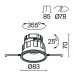 Встраиваемый светильник Wise DL057-10W3K-W Белый