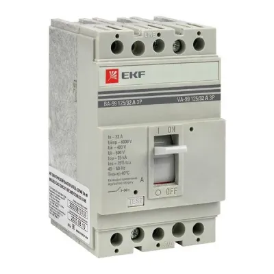Автоматический выключатель ВА-99 125/32А 3P 25кА EKF