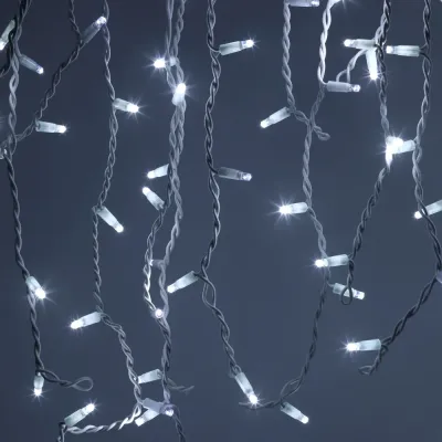 Гирлянда ЭРА ERAPS-BK1 бахрома 2x0,7 м холодный белый свет 100 LED