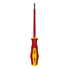 Отвертка диэлектрическая Ultra Grip SL 3,0 х 100 мм, CR-V, двухкомпонентная рукоятка, подвес