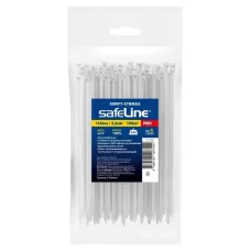 Хомут-стяжка кабельная нейлоновая Safeline 3,6x140-W-100, белая (100 шт.)