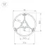 Профиль ROUND-D36-360-2500 ANOD BLACK (ARL, алюминий)