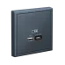ARTGALLERY USB розетка A + тип-C 45Вт высокоскор.заряд. QC, PD, механизм, грифель