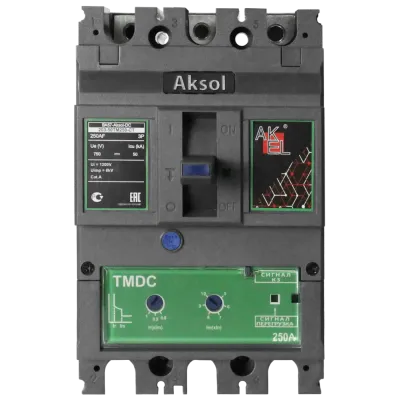 Выключатель автоматический в литом корпусе ВА57-DC-AKSOL-203-50ТМ250-CT 3P/250А/ТМ/50кА