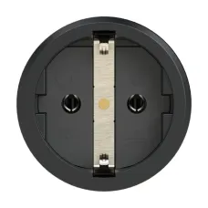 Розетка каб 16A/250V/2P+E/IP54 с черным крышкой и корпусом, маркер красный