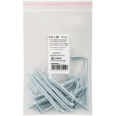 Шуруп 8х80 Г-образный крюк (10шт)