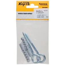 Шуруп-кольцо 6х60 с дюбелем 10х50 (2шт)