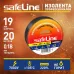 Изолента SAFELINE THERMO 19мм х 20м х 0,18 мм     черный, термостойкая