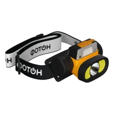 Фонарь налобный аккумуляторный светодиодный ''ФОТОН'' SA-1500S (5W + 3W)