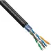 Витая пара F/UTP 4 пары кат 5e CU 0.5мм (24AWG) FLUKE test pass OUT 305м черный PE