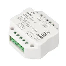 Контроллер-выключатель SMART-S2-SWITCH (230V, 1.5A, 2.4G) (ARL, IP20 Пластик, 5 лет)