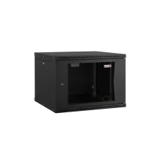 Настенный разборный шкаф Essential Line 19'' 9U стеклянная дверь Ш600хВ436хГ600мм 2 пары монтажных направляющих черный