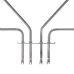 ТЭН духовки 2800Вт(1300+1500), нерж, L375х360мм, верхний, Neff, Siemens, Bosch, 240В