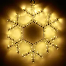 Фигура снежинка ARD-SNOWFLAKE-M7-450x375-108LED   Warm 230V, 6.5W Ardecoled, IP65