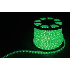 Дюралайт (световая нить) со светодиодами, 3W 50м 230V 72LED/м 11х18мм, зеленый, LED-F3W с 2 заглушками, 2 сетевыми шнурами, 2 коннекторами в комплекте