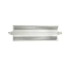 ТЭН конвекторный 1000W(500+500), Al, клеммы под разъем, L344/317мм, Х-образный 110х38мм, 2 режима, 220V