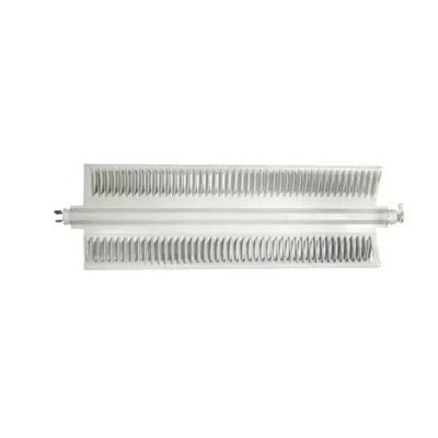 ТЭН конвекторный 1000W(500+500), Al, клеммы под разъем, L344/317мм, Х-образный 110х38мм, 2 режима, 220V