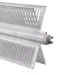 ТЭН конвекторный 1500W(750+750), Al, клеммы под разъем, L480/453мм, Х-образный 110х38мм, 2 режима, 220V