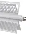 ТЭН конвекторный 2000W(1000+1000), Al, клеммы под разъем, L712/685мм, Х-образный 110х38мм, 2 режима, 220V
