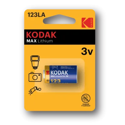 Батарейки Kodak CR123 [ K123LA] MAX Lithium (6/12/10800)