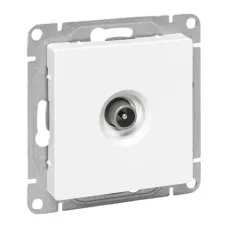 Механизм розетки TV, опроходная, белый Эпика EKF
