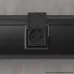 Розетка с крышкой модульная, 2P+E, с з/ш, Avanti, черный матовый, 2модуля