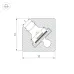 Профиль с экраном SL-KANT-H10-SQUARE-2000 IRON GREY Алюминий+пластик