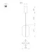 Светильник SP-SETA-HANG-L410х300-7W Warm2700 WH, 320 deg, 230V, IP20, Натуральный шелк, 3 года