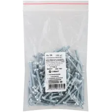 Винт DIN7985 М4х35 полукруглая головка оцинкованный (100 шт)