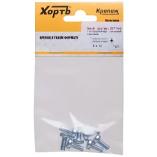 Винт DIN7985 М5х12 полукруглая головка оцинкованный (7 шт)