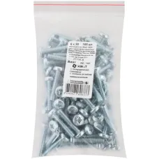 Винт DIN7985 М6х30 полукруглая головка оцинкованный (100 шт)