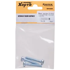 Винт DIN7985 М6х35 полукруглая головка оцинкованный (3 шт)