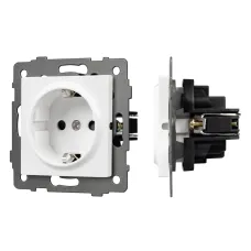 Механизм электрической розетки SCT-MEU1-PL-WH-V 250V, 16A