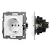 Механизм электрической розетки SCT-MEU1-PL-WH-V 250V, 16A