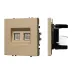 Механизм сдвоенной компьютерной розетки SCT-NOBE-MPC2-SFPL-GD, RJ-45, CAT6, Золото светлое Механизм сдвоенной компьютерной розетки SCT-NOBE-MPC2-SFPL-GD, RJ-45, CAT6, Золото светлое