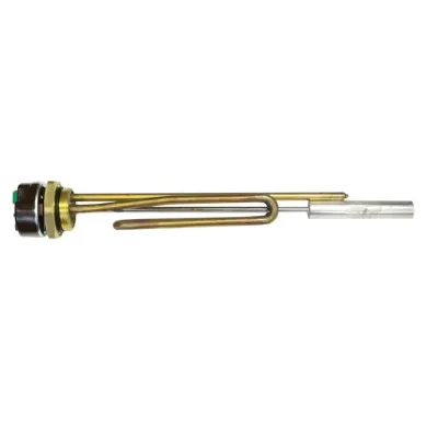 КОМПЛЕКТ: ТЭН RСT 2500W, D42мм, М6, 220V + термостат + прокладка + анод М6