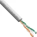 Витая пара U/UTP 2 пары кат 5e CU 0.5мм (24AWG) FLUKE test pass 305м серый PVC
