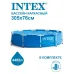 Каркасный бассейн Metal Frame 305х76см, 4485л, фил-насос 1250л/ч Intex 28202
