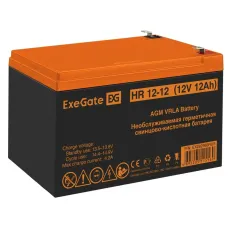 Аккумуляторная батарея ExeGate HR 12-12-F2 (12V 12Ah 1251W, клеммы F2)