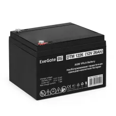 Аккумуляторная батарея ExeGate DTM 1226-М5 (12V 26Ah, болт М5)