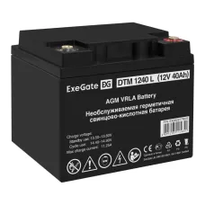 Аккумуляторная батарея ExeGate DTM 1240 L-М6 (12V 40Ah, болт М6)