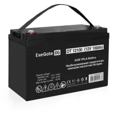 Аккумуляторная батарея ExeGate DT 12100-М6 (12V 100Ah, болт М6)
