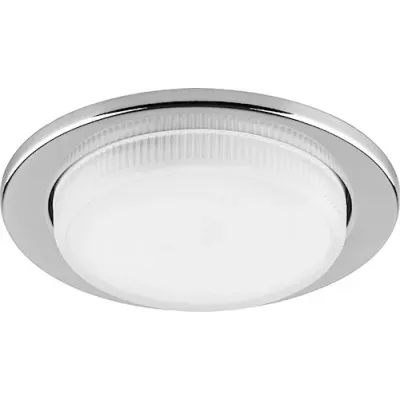 Светильник потолочный встраиваемый, 15W 230V GX53, хром без лампы, DL53