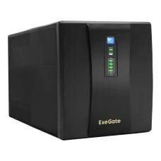 ИБП ExeGate SpecialPro UNB-1600.LED.AVR.4SH.USB (1600VA/950W, LED, AVR, 4*Schuko, USB, батарея 12V 9Ah - 2 шт., Black) <EP285507RUS>