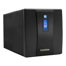 ИБП ExeGate SpecialPro Smart LLB-1600.LCD.AVR.4SH.USB (1600VA/950W, LCD, AVR, 4*Schuko, USB, батарея 12V 9Ah - 2 шт., Black) <EP285511RUS>
