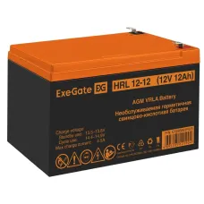 Аккумуляторная батарея ExeGate HRL 12-12-F2 (12V 12Ah 1251W, клеммы F2)